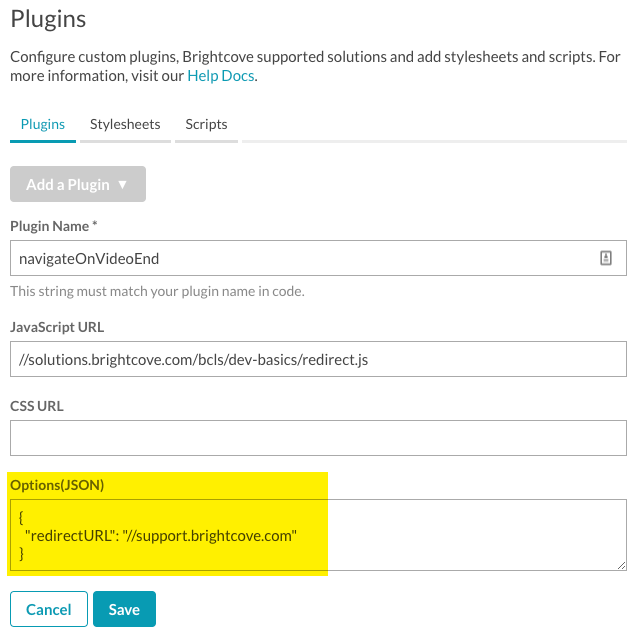 Konfiguration des Studio-Plugins