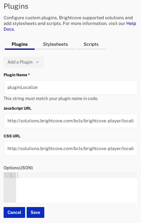 Add Localize Plugin