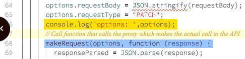 Optionen für das Debuggen von Codeprotokollen