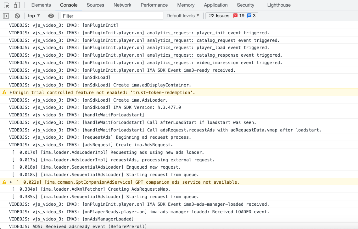 Debug-Ausgabe in der Konsole