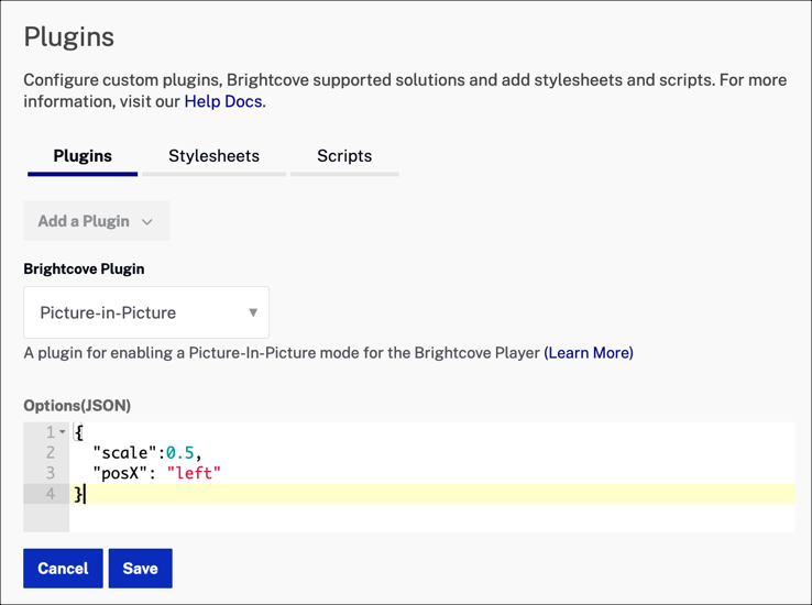 Plugin-Optionen