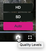 Optionen nur SD und HD