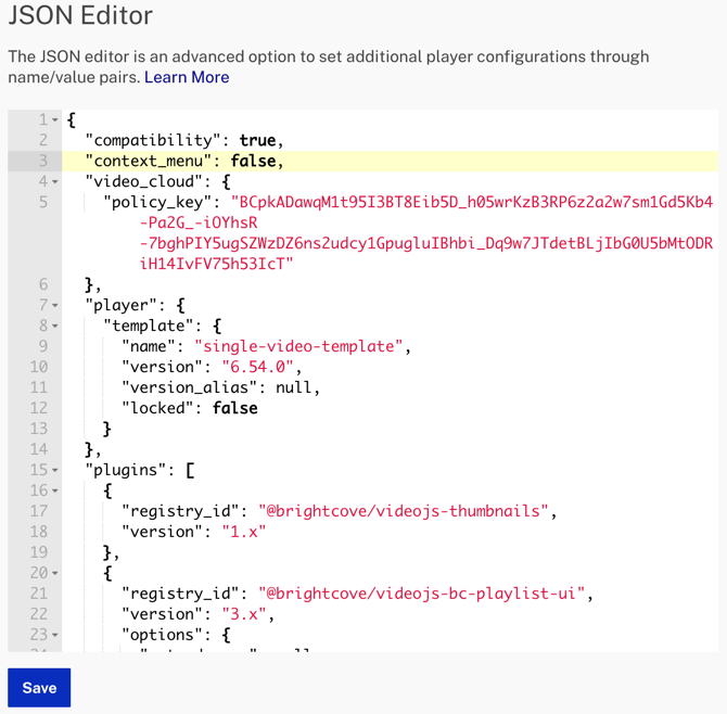 JSON Editor kein Debugger